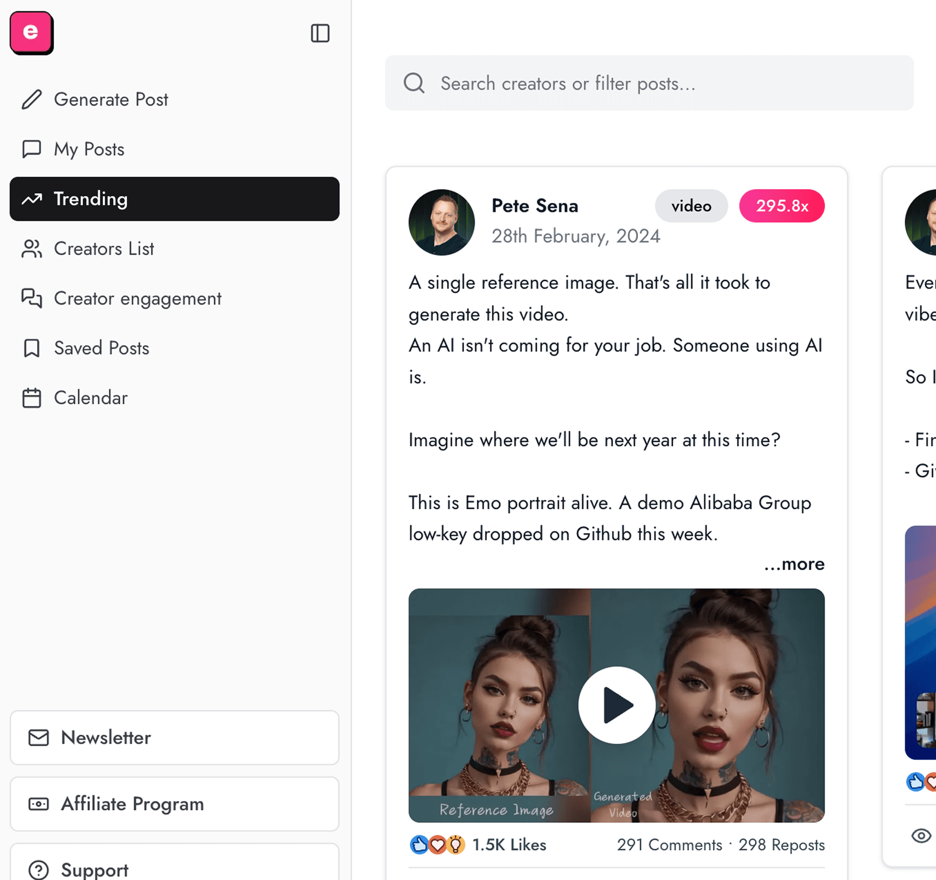 EasyGen App Interface